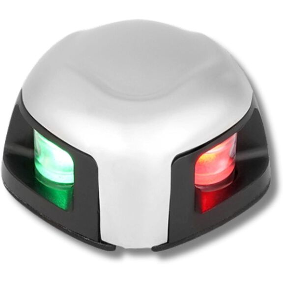 SEAFLO LED Bi-Color Bow Navigation Light, Horizontal Mount, 12V/24V, Stainless Steel image number 0