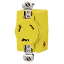 Hubbell Marine Trolling Motor Locking Receptacle, 24-32 VDC, Yellow image number 0