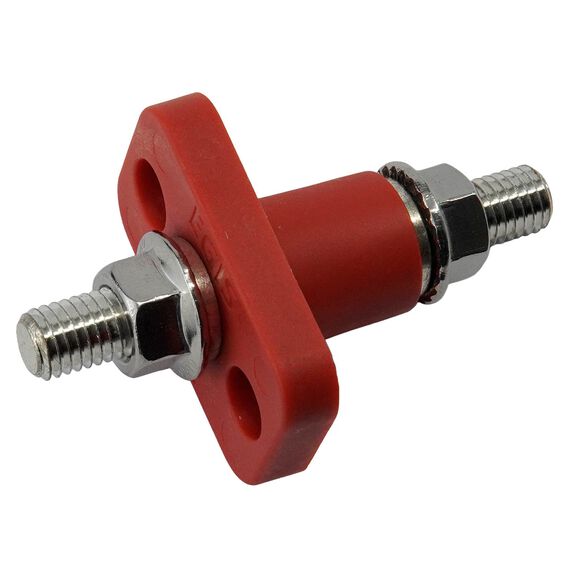 Feed Through Terminal, Red, M10 (3/8") image number 0