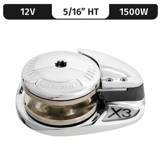 Lofrans Project 1500/X3 Vertical Electric Windlass Gypsy Only, 5/16" HT (G4), 12V DC, 1500W