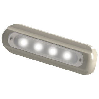 4-LED Flat-Mount Deck Light, White Housing