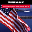 Sewn US 50 Star Flag, 16" x 24" image number 5
