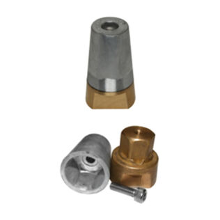 Radice&trade; Zinc Prop Nut Anodes, 0.43" ID, 3.3" OD, 3.8" Height
