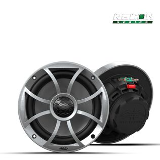 Wet Sounds RECON 6-S 6.5-inch High Output Component Style Coaxial Speakers with XS-Silver Grilles