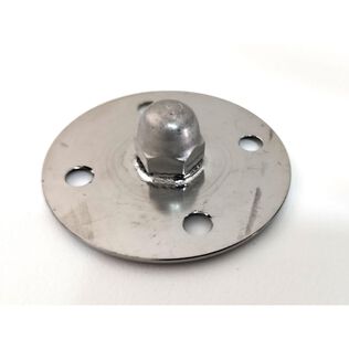 Threaded Deck Plate, 3" Od/.5" Threads
