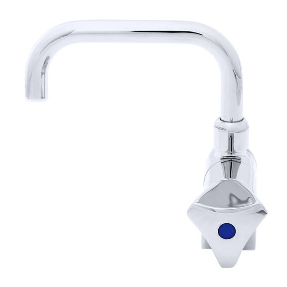 Trinidad Folding Faucet, Cold Only, Angled Spout, Chrome image number 1