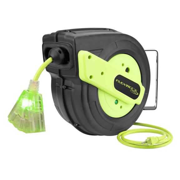 Flexzilla Pro Retractable Extension Cord Reel 12/3 AWG 60' image number 0