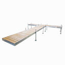T-Shaped Aluminum Frame with Cedar Decking Complete Dock Packages image number 3