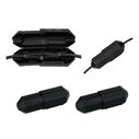 CordSafe Plus Extension Cord Safety Cover, Water Resistant Plug Protector, Black, 2-Pack image number 0
