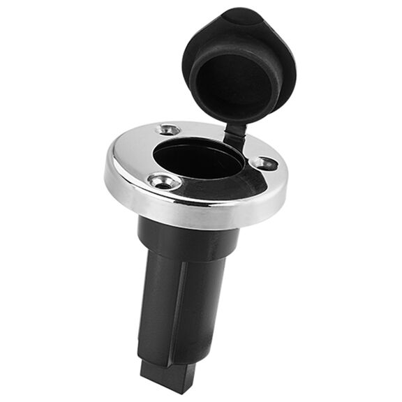 SEAFLO Mounting Base for Plug-In Pole Light, Straight Base, Stainless Steel  01S-Series image number 0