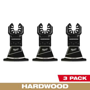 MILWAUKEE&reg; OPEN-LOK&trade; 2-1/2" HCS Japanese Tooth PRO-CURVE&trade; Hardwood Multi-Tool Blades, 3 Pack
