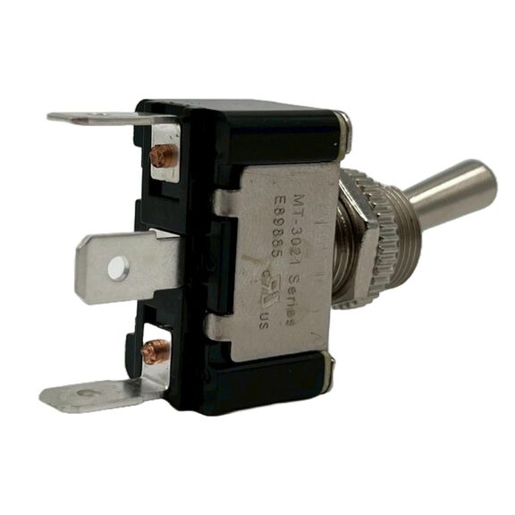 Chrome Plated Toggle Switch, On/Off/On, SPDT image number 2
