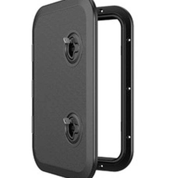 Access Hatch, 12.4" x 17.32" Rectangular Low Profile Black image number 0