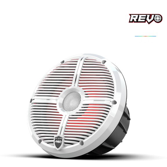 Wet Sounds REVO  8 inch High Output Coaxial Speakers w/ XW-White RGB Grilles image number 2