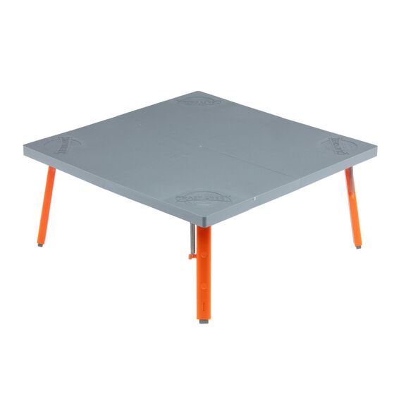 Crazy Creek Pack Table, Compact 12" x 12" Outdoor Folding Table, Gray and Orange image number 0