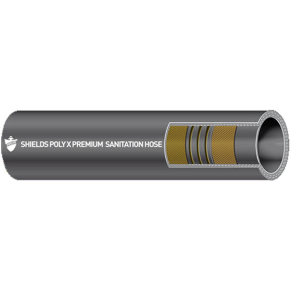 Poly X Sanitation Hose, 1 1/2" ID, 12 1/2' image number 0