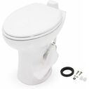 SEAFLO Porcelain RV Toilet Elongated Bowl 19in Residential Height Gravity Foot Pedal Soft Close image number 0