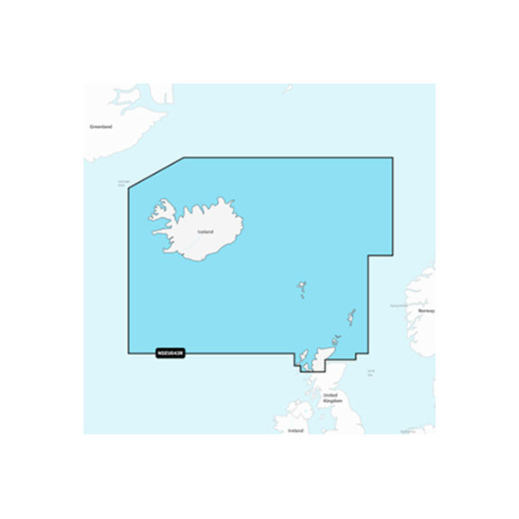 Navionics Platinum+ EU043R Iceland to Orkney, Electronic Chart image number 0
