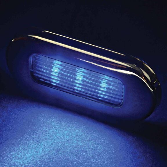 Oval Blue LED Utility Light image number 1