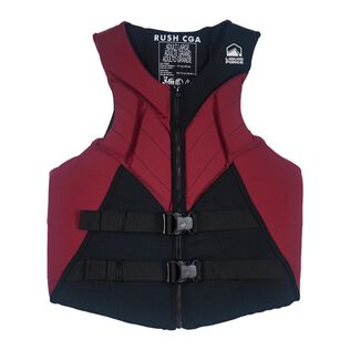 Rush CGA Life Jacket, Large, Black/Maroon