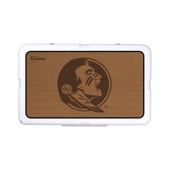 SeaDek Cooler Pad - Collegiate Collection - Fits RTIC 45 - Mocha / Black, Florida State University image number 0