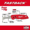 FASTBACK&trade; Blunt Tip Hawkbill Folding Knife image number 1