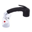 Trinidad Head/Shower Combo Faucet Small Black Sprayer No Hook, 6' Stainless Steel Hose Chrome/Black image number 2