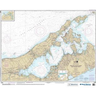 Maptech&reg; NOAA Recreational Waterproof Chart-New York Long Island, Shelter Island Sound and Peconic Bays; Mattituck Inlet, 12358