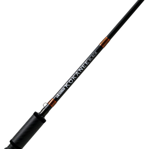 7'6" Kokanee Black Baitcasting Rod, Light Power image number 1