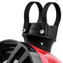 HYDRO 6.5" Short Marine Tower Speakers with Flat and Pole Mount, RGB LED Lights, 300 Watts, Red image number 4