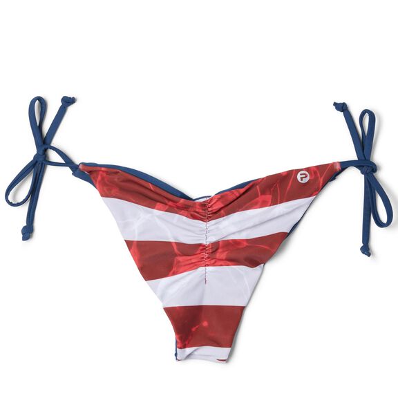 Women's Americamo Reversible Tie Side Bikini Bottoms image number 1