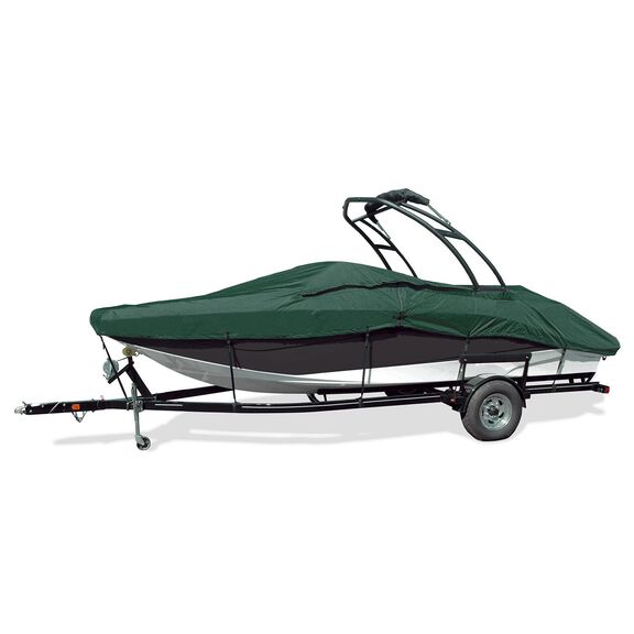 V-Hull Tower Bow Rider Cover, I/O, Forest Grn, Hot Shot, 22'5"-23'4", 102" Beam image number 0