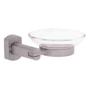 Miah Soap Dish Plastic Dish Brushed Nickel