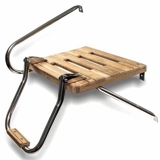 Teak Swim Platform with Ladder, Outboard