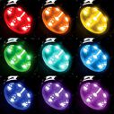 Round Six LED Underwater Light with Stainless Steel Bezel, RGBW, 2-Pack image number 6