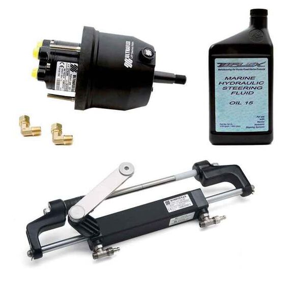 Front Mount Outboard Hydraulic Steering Kit up to 150hp image number 0