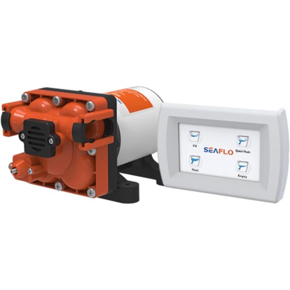 SEAFLO MARINE 24V Deluxe Flush Fresh Water Electric Marine Toilet image number 3