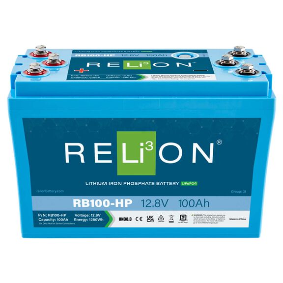 Group 31 RB100-HP Lithium Iron Phosphate Dual Purpose Battery, 12V, 100Ah image number 1