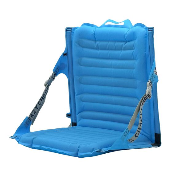 Crazy Creek Inflatable AirCliner Original Chair for Camping, Backpacking, Beaches, Comfort on All Terrains, Adjustable Straps, Compact Design, Dual Purpose, Chair and Pad in one, Big Sky Blue image number 1