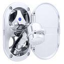 Trinidad Transom Shower Cold Only, Chrome Cup & Lid, Small Chrome Sprayer, 6' Stainless Steel Hose, Chrome Trinidad Handle image number 2