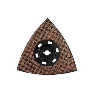 StarlockMax Oscillating Multi-Tool 4-1/2" Tungsten Carbide 40 Grit Delta Triangle Sanding Pad