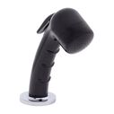 Deck-Mount Sprayer Small Black Sprayer No Hook, 6' Stainless Steel Hose, Low Profile Holder image number 0