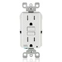15 Amp 125 Volt Receptacle/Outlet, 20 Amp Feed-Through, Self-test SmartlockPro Slim Weather & Tamper-Resistant GFCI image number 0