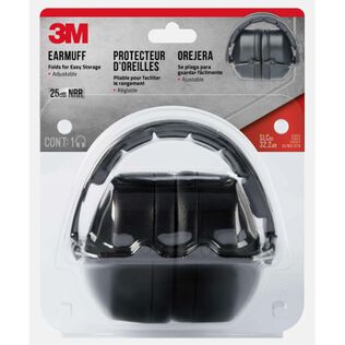 Folding Earmuff, 90563H1-DC, Black