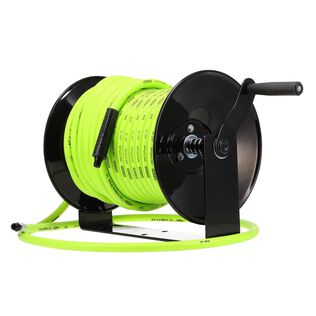 Flexzilla Manual Air Hose Reel Open Face Fixed Heavy Duty 3/8" 100'