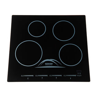 Bridge, Black, Four Burner Cooktop, Touch Control, Induction, w/Mat, Landscape, 240V