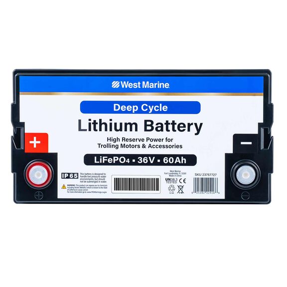 Group 31 Lithium Iron Phosphate Deep Cycle Battery, 36V 60Ah, ABYC Certified image number 2