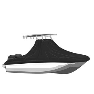 Select Fit Boat Cover for Center Console T-Top w/o Bow Rails  - Dual Engines - 22ft6in-23ft5in - BEAM 102in