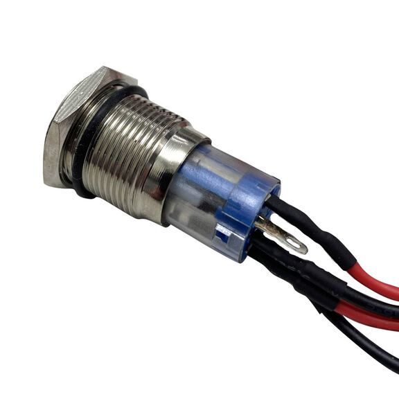 16mm LED Two Position Switch, White image number 1