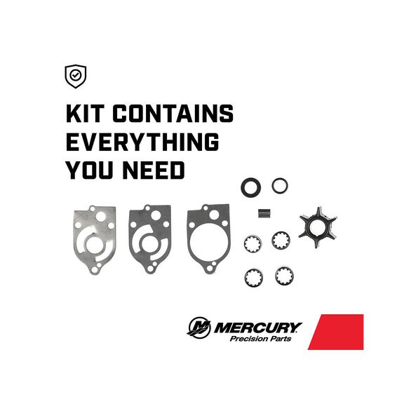 Mercury Water Pump Repair Kit 89983T1 for Mercury and Mariner 30-70hp Outboards and Jet Drive Outboards image number 2
